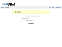 Tablet Screenshot of chickupload.com